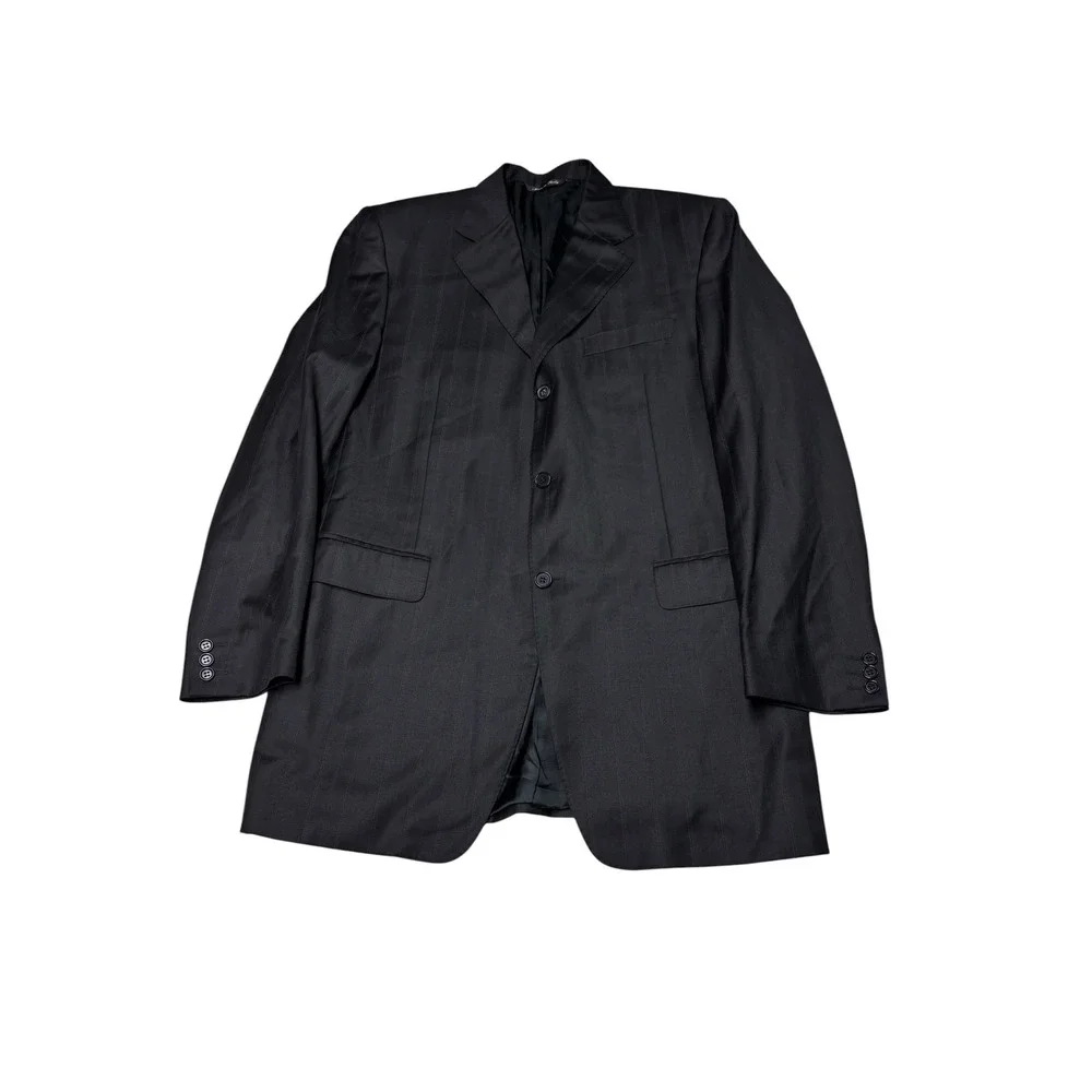 Canali Proposta Boyds Philadelphia Mens Blazer Super 120s Wool Black 40L Italy